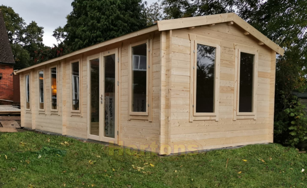 Log Cabin Buxton Twinskin 45 +  45mm   9.5 X 3.5m