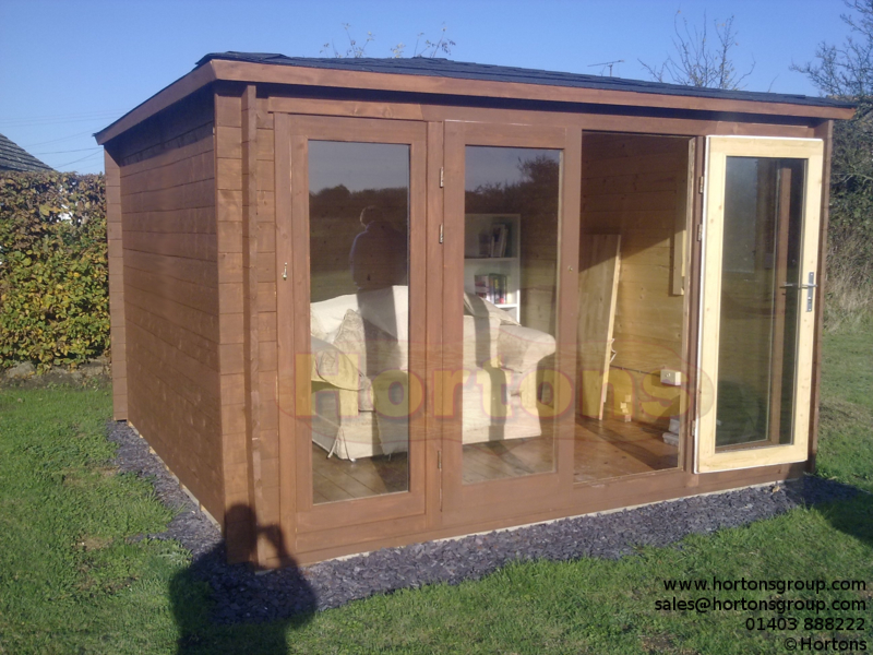 Kidderminster 70mm 3.5 x 3.5m Log Cabin - Click Image to Close