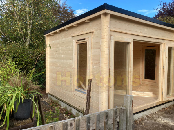 Kidderminster 70mm 3.5 x 3.5m Log Cabin - Click Image to Close