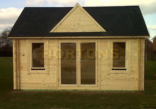 The Pavilion 45mm 5x4 Log Cabin - Click Image to Close