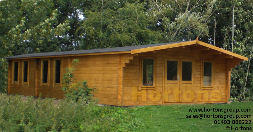 Newport 45mm 12x6 log cabin - Click Image to Close