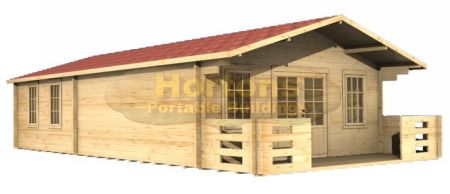 Newbury 45mm 6x9m log cabin - Click Image to Close