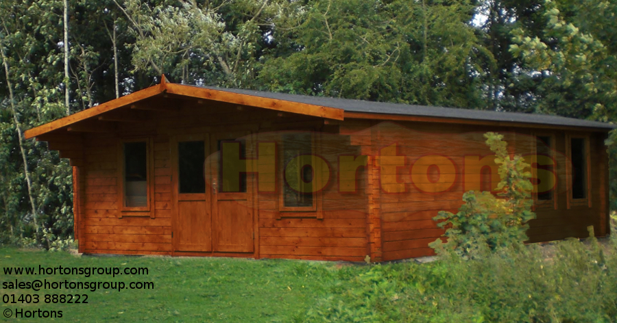 Aldershot 6x8m log cabin