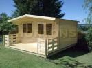 Log Cabin Hastings Twinskin 60 + 60mm   5.0 X 5.0m