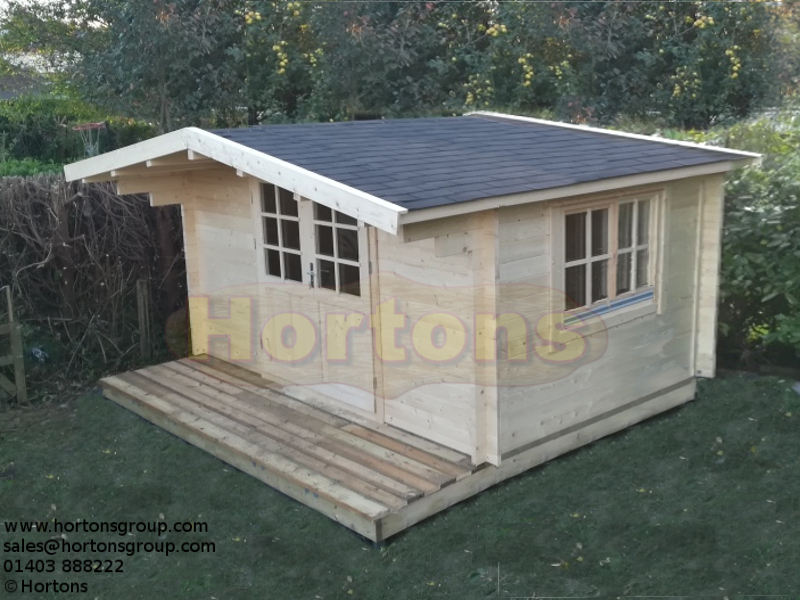 Log Cabin Reigate Twinskin 60 + 60mm  4.0 X 4.0m