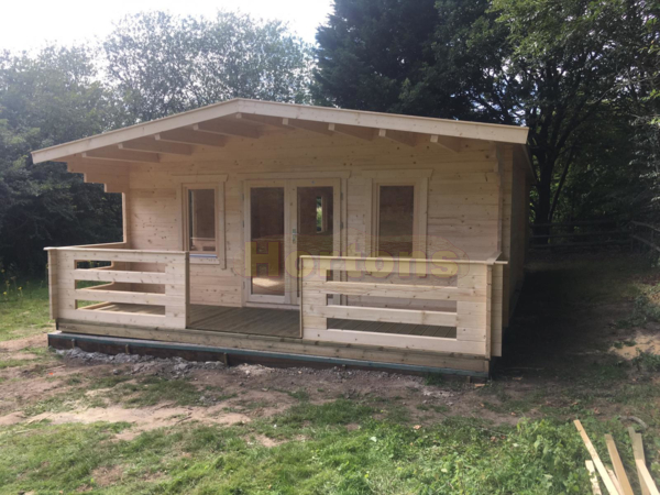 Penzance 35mm 6x9m log cabin - Click Image to Close