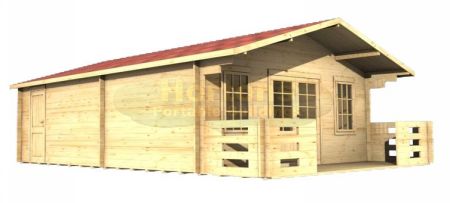 Preston 45mm 6x7m log cabin - Click Image to Close