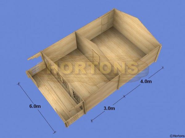 Preston 45mm 6x7m log cabin - Click Image to Close