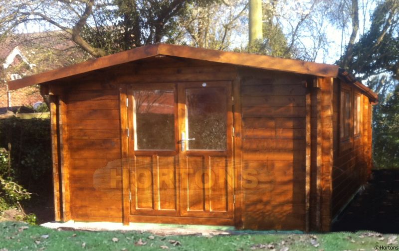 Log Cabin Upminster Twinskin 28 + 28mm 4.0 X 6.0