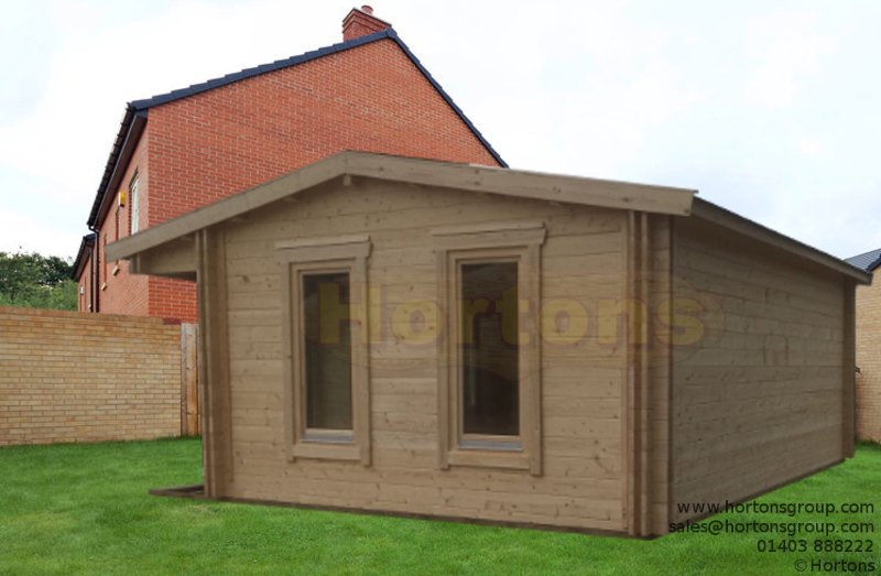 Spalding 45mm 6m x 5m log cabin - Click Image to Close