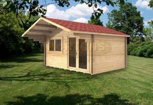 4x4m Marlow - 35mm log cabin - Click Image to Close