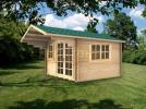 3x3m Tadley, 35mm Log Cabin - Click Image to Close