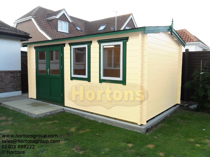 45mm Bedford 5m x 3m Log Cabin - Click Image to Close