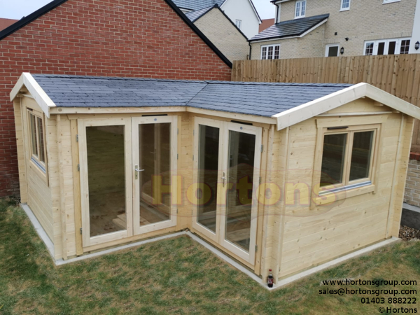 Product image 5m x 5m Buntingford L shaped cabin