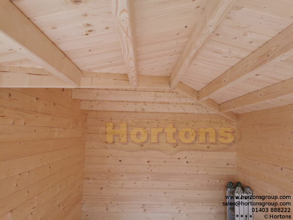 5x5 Buntingford 28mm L shaped Log Cabin