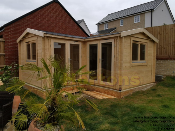 5x5 Buntingford 28mm L shaped Log Cabin