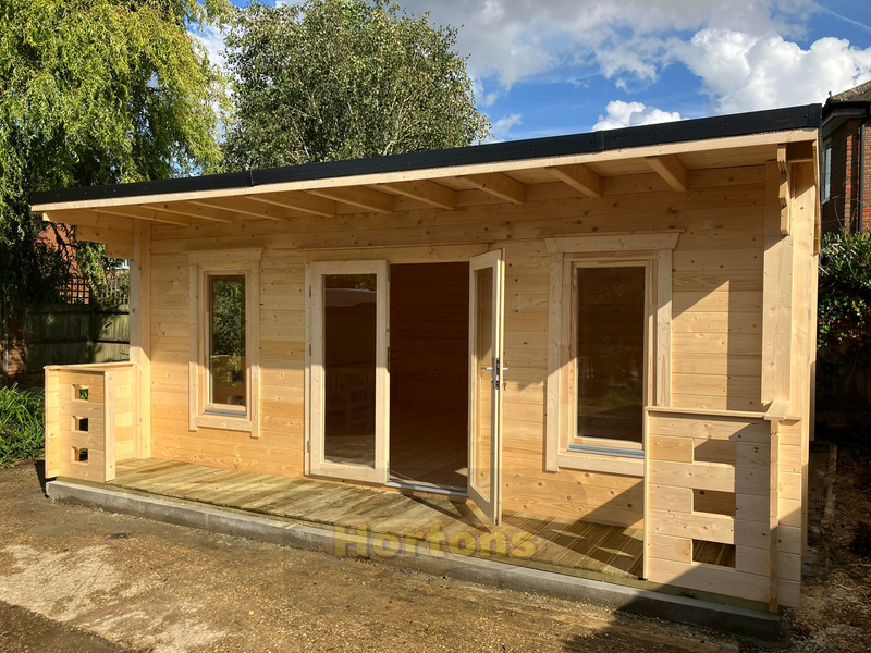 Lewes 6x5m pent garden cabin