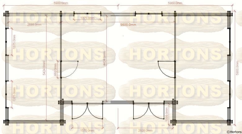 61 sq m Fully Insulated 45mm twinskin Granny Flat