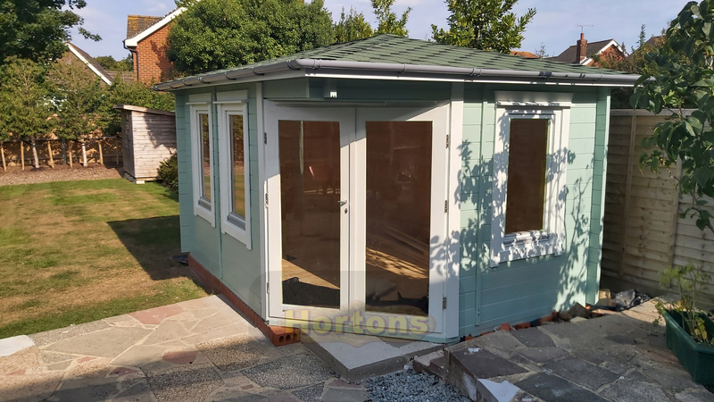 3x4m Corner Log Cabins