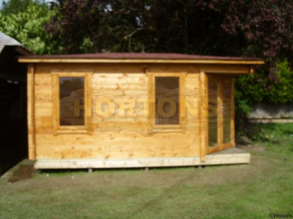 3x5m corner log cabin - Click Image to Close