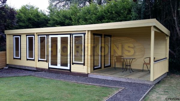 Product image 10m x 3m Pent Roof Log Cabin