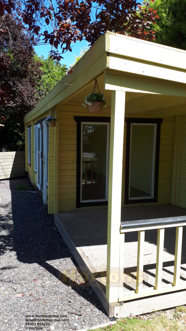 10x3m Pent roof Leisure log cabin