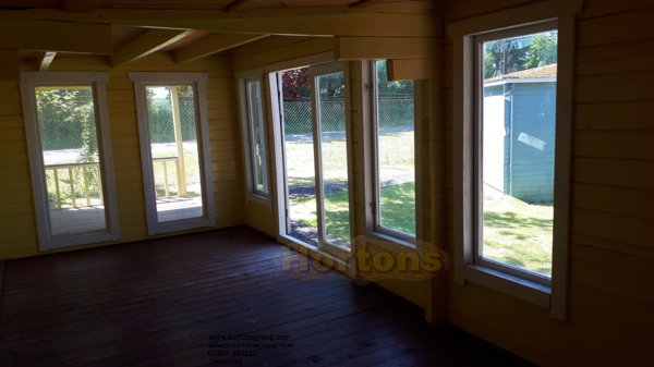 10x3m Pent roof Leisure log cabin