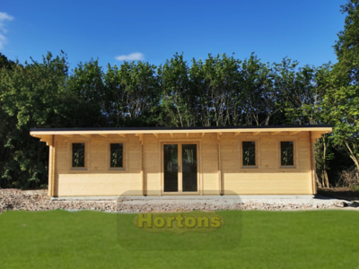 10.5m x 3.5m Kingston log cabin