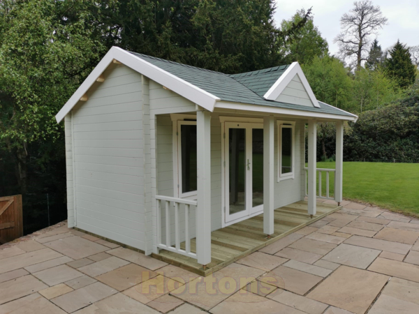 Mini Clubhouse 28mm log cabin - Click Image to Close