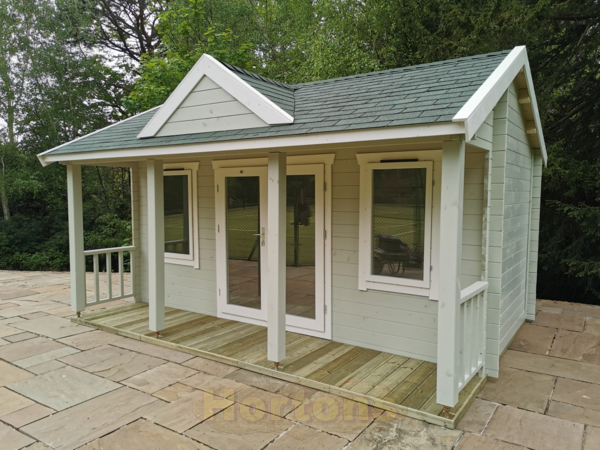 Mini Clubhouse 28mm single skin log cabin - Click Image to Close