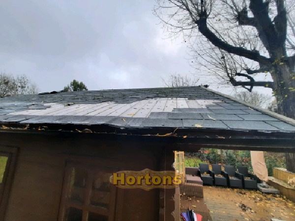 6m x 4.5m garden cabin roof renovation and upgrade_1