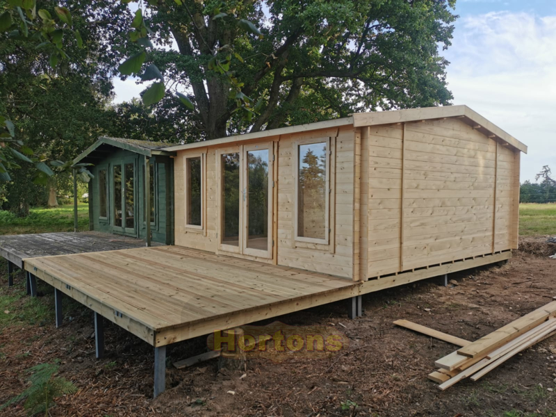 Log cabin extension kits