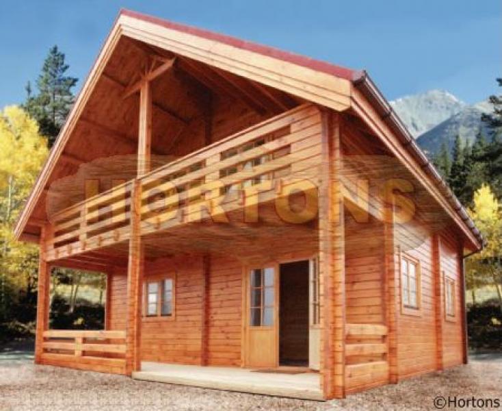 Two storey log house 136 sq m - Click Image to Close