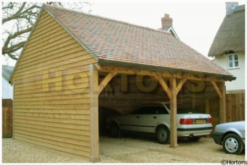 Beamlock post & beam double timber carports - Click Image to Close