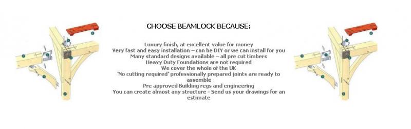 Beamlock post & beam double timber carports - Click Image to Close