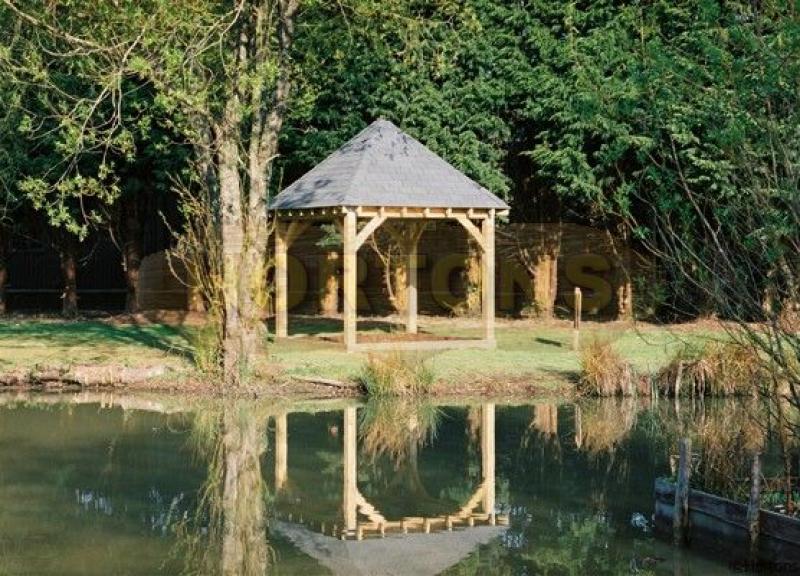 Beamlock traditional post and beam 2.88 x 2.88m gazebo - Click Image to Close