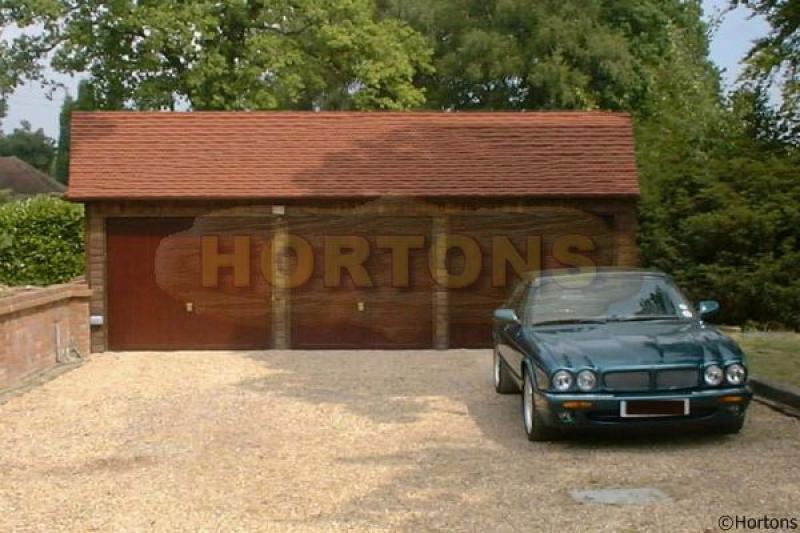 8.2 x 5.5 timber framed garage - Click Image to Close