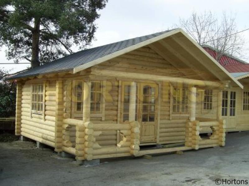 Truro 6x6m 180mm round log cabin - Click Image to Close