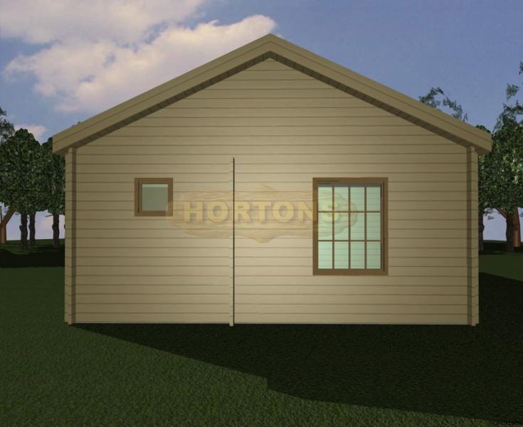 35 sq m Lillehammer log house 45-45mm logs - Click Image to Close