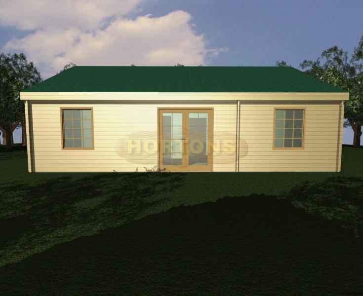 63 sq m Lillehammer log house 45-45mm logs - Click Image to Close