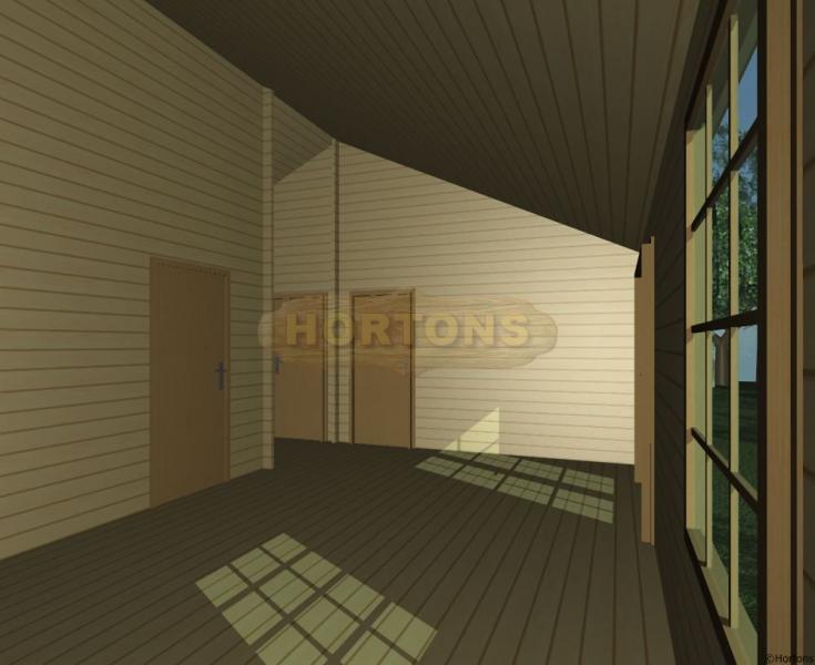 63 sq m Lillehammer log house 45-45mm logs - Click Image to Close