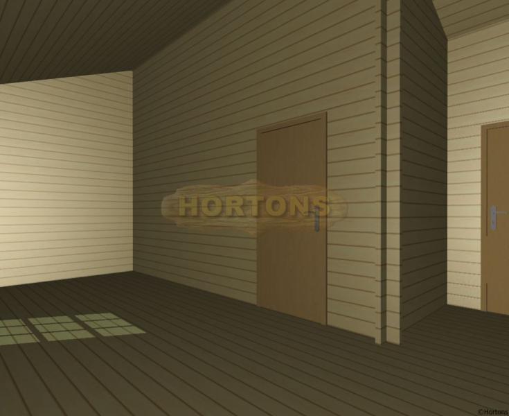 63 sq m Lillehammer log house 45-45mm logs - Click Image to Close