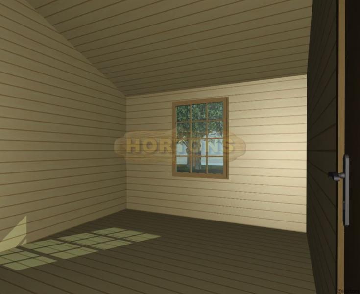 63 sq m Lillehammer log house 45-45mm logs - Click Image to Close