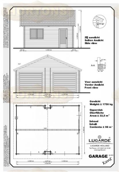 Lugarde Garage Kent 6.5m x 5.0m - Click Image to Close