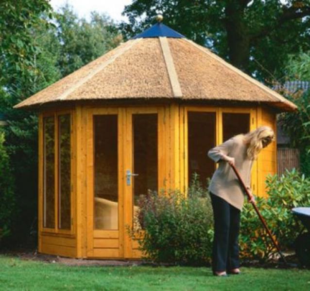 3m Octagonal Summerhouse Lugarde Prima Tessa - Click Image to Close