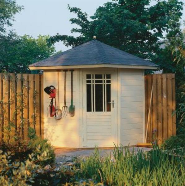 1.8 x 1.8m 28mm Lugarde Prima Fifth Avenue Corner Summer House - Click Image to Close