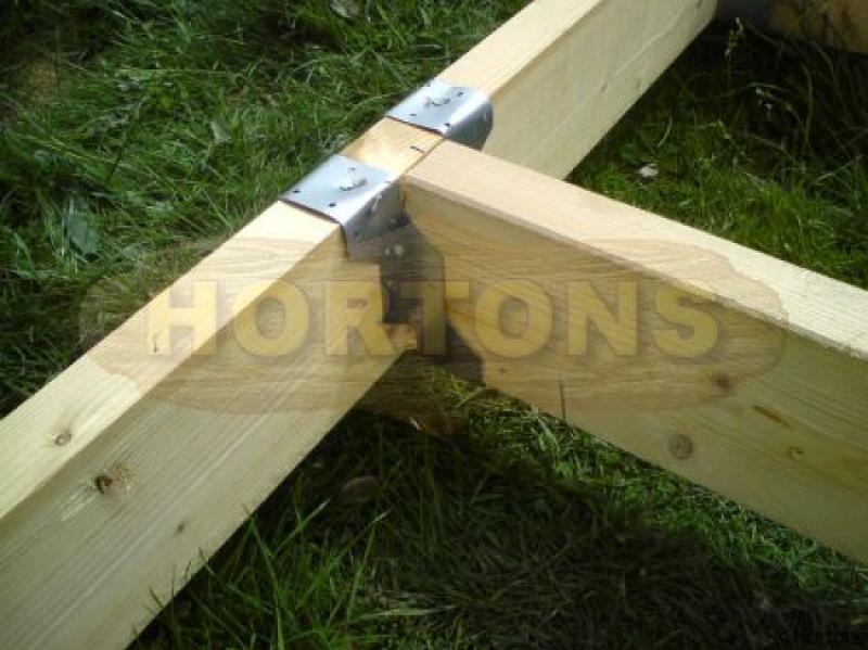 Raised timber base kit for Log Cabin - Click Image to Close