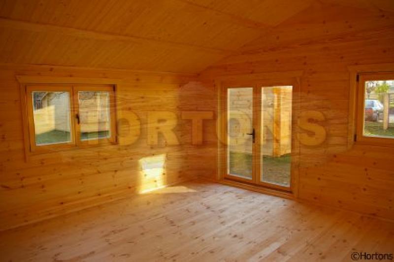 Cambridge 45+45mm Twinskin 5.5x5.5 Log Cabin - Click Image to Close