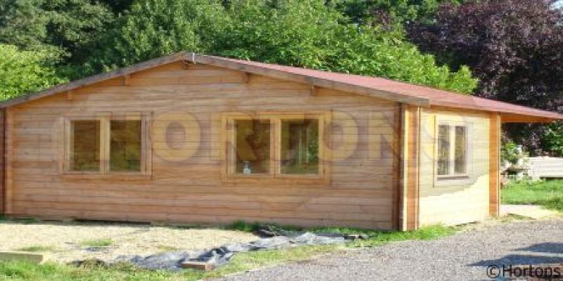 5.9 x 5.9 Chester 35 + 35mm Twinskin Log Cabin - Click Image to Close