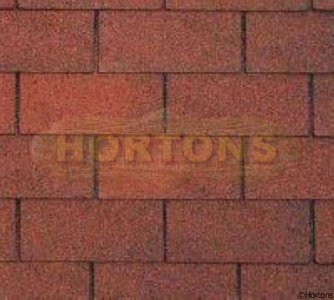 Heavy Duty Red Square Felt Shingles - Click Image to Close